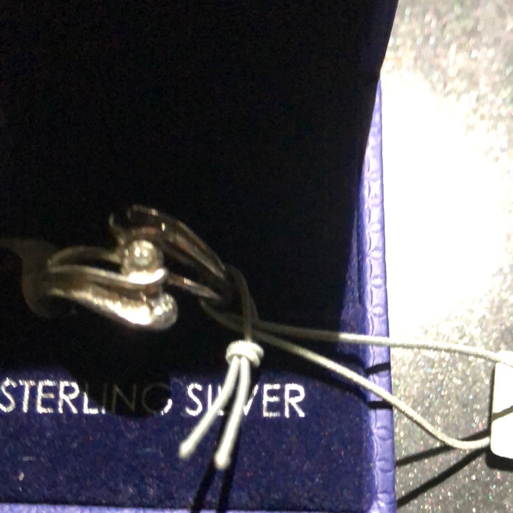 Sterling Silver Diamond Ring 1/3 Karat